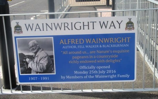 Wainwright Way bridge plaque