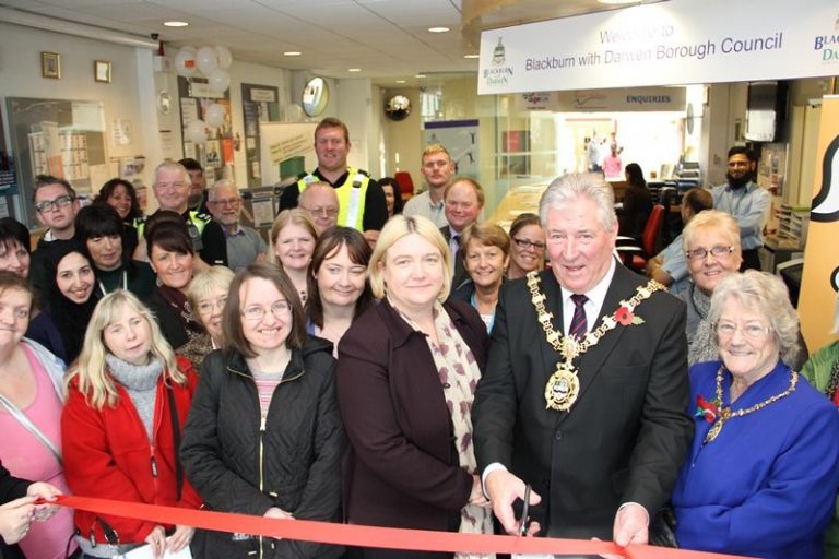 Mayor opens Darwen Town Hall’s new advice centre. | The Shuttle ...