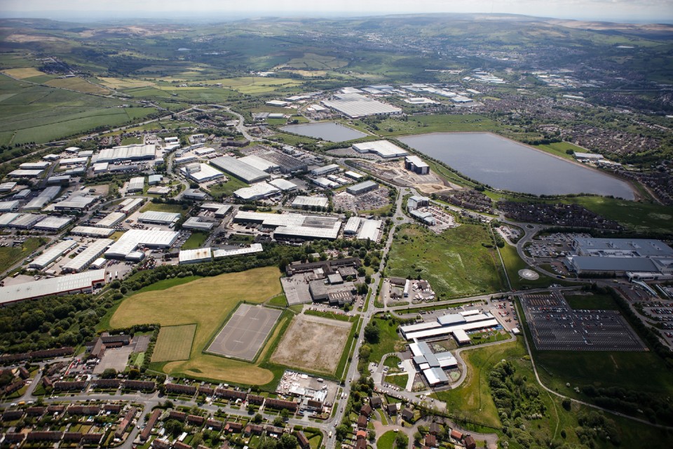 Aerial View of J5 and Haslingden Road