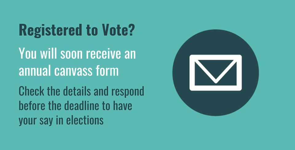 Annual Canvass Form – Registered to Vote