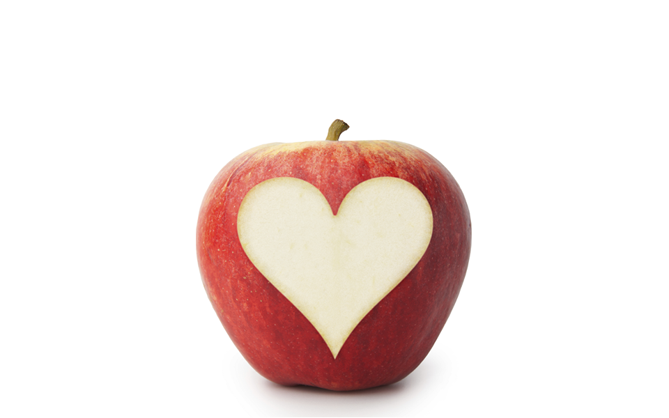 Apple Heart Healthy love valentines