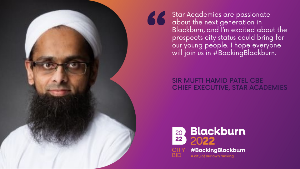 BackingBlackburn Sir Mufti Hamid Patel CBE
