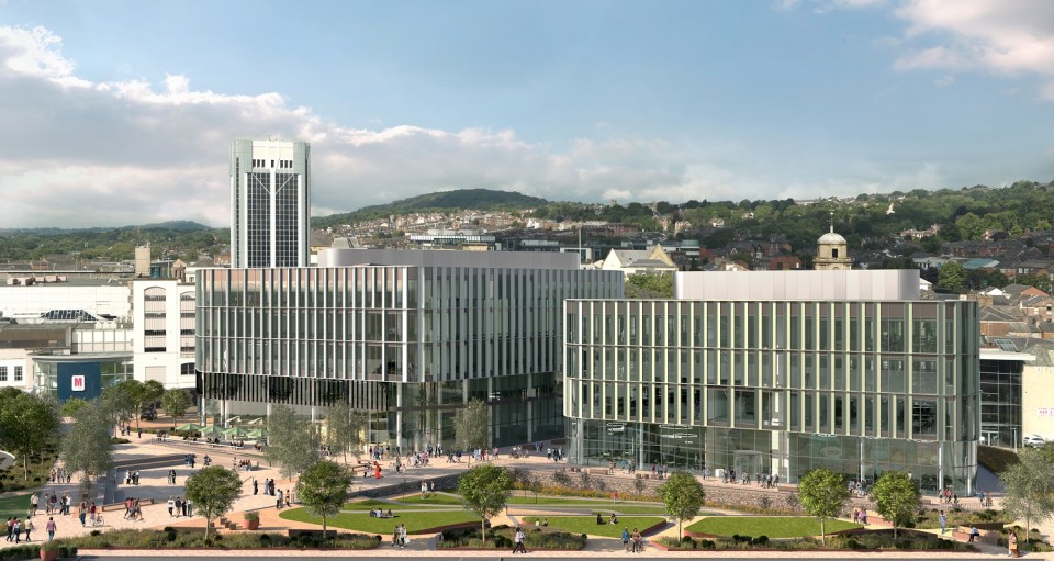 Blackburn LUF T2 – High Level Building Public Realm View