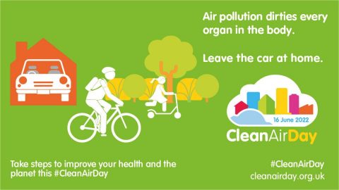 graphic poster for clean air day