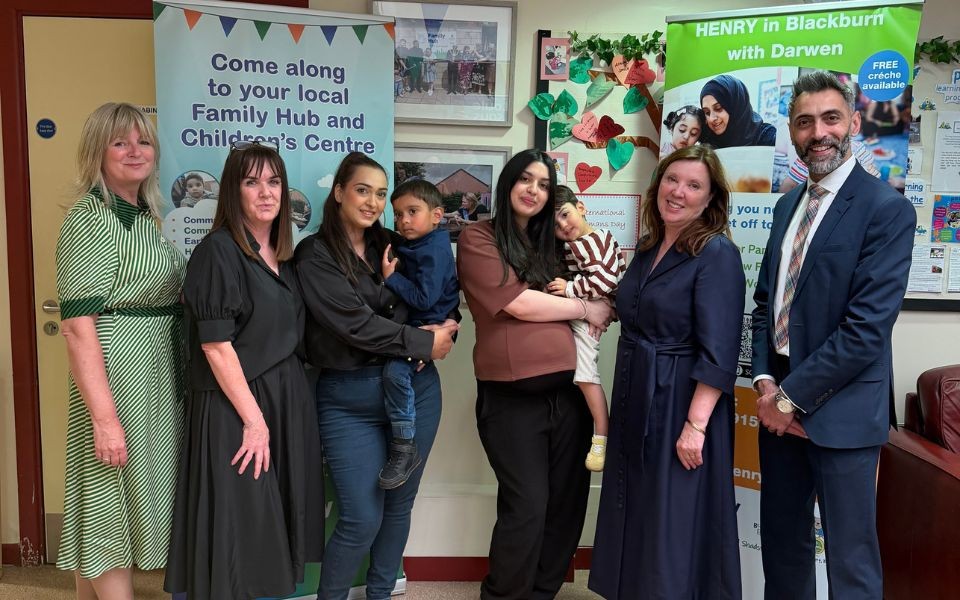 Visitors, Staff and Parents at Little Harwood Family Hub
