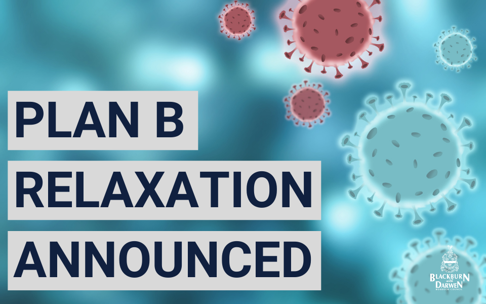 Graphic Plan B relaxation announced