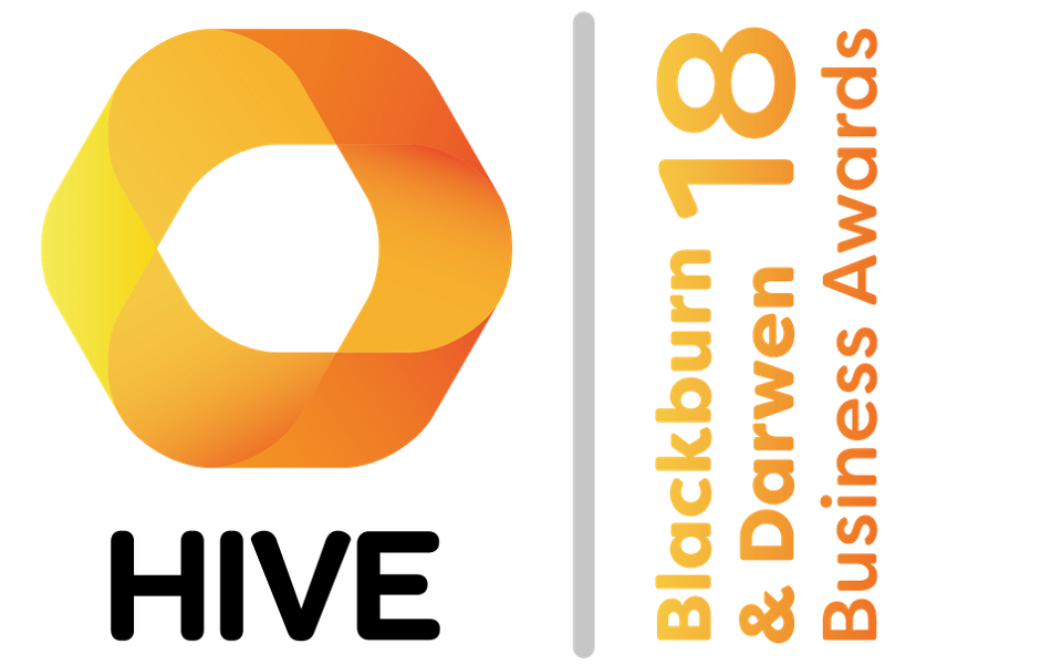 Hive Blackburn and Darwen Business Awards 18 Logo – Black text