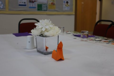 Image of the table at the Mockingbird Family Launch