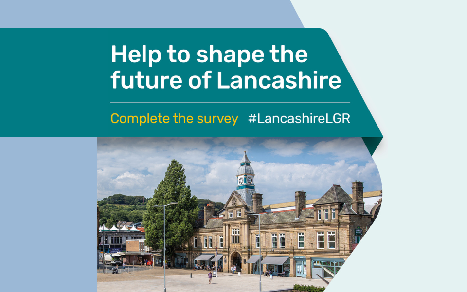 Have your say for the future of Lancashire with an image of Darwen Market