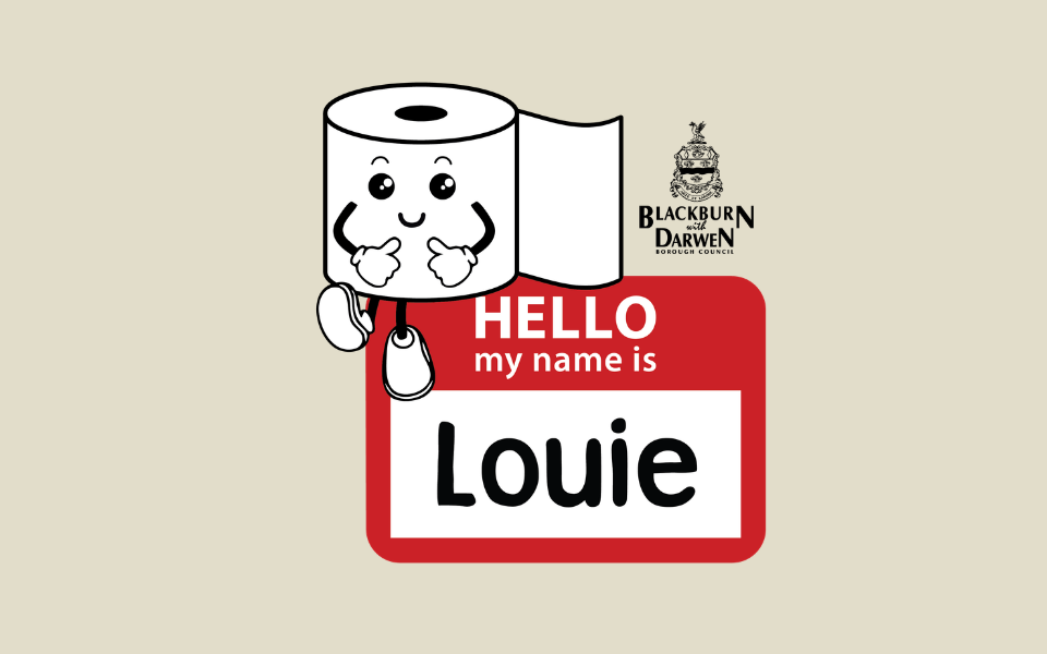 Louie Says Mascot Graphic