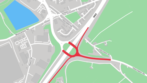 A Map showing the second phase of the Junction closure