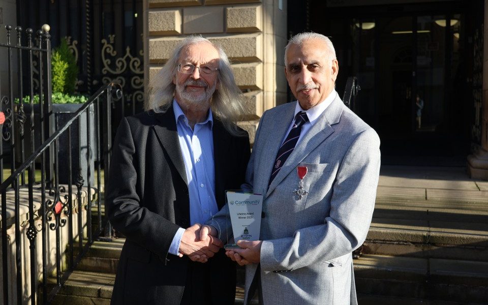 Phil Riley and Yaqoob Hussain MBE