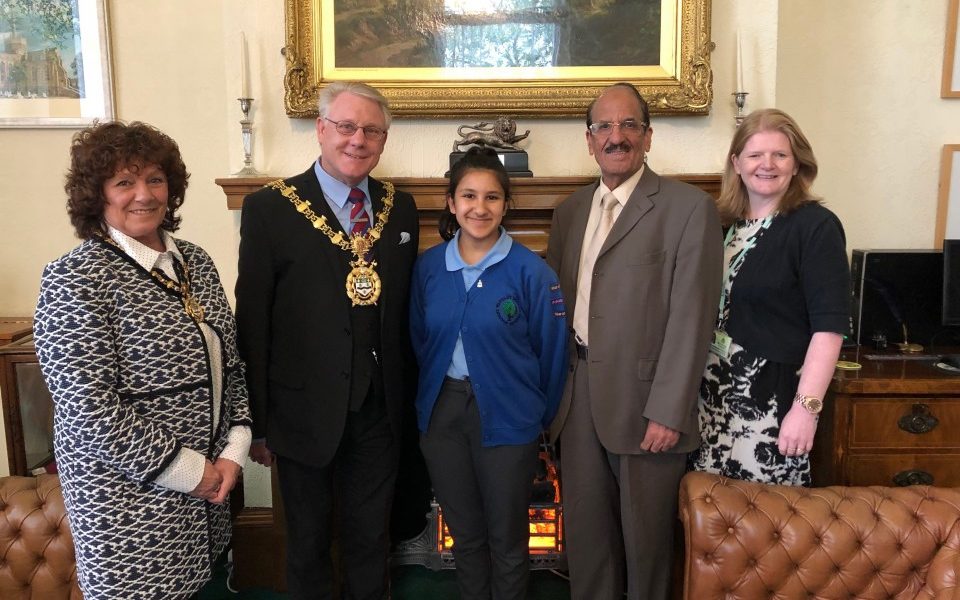 Sara Hussain visit to Mayor