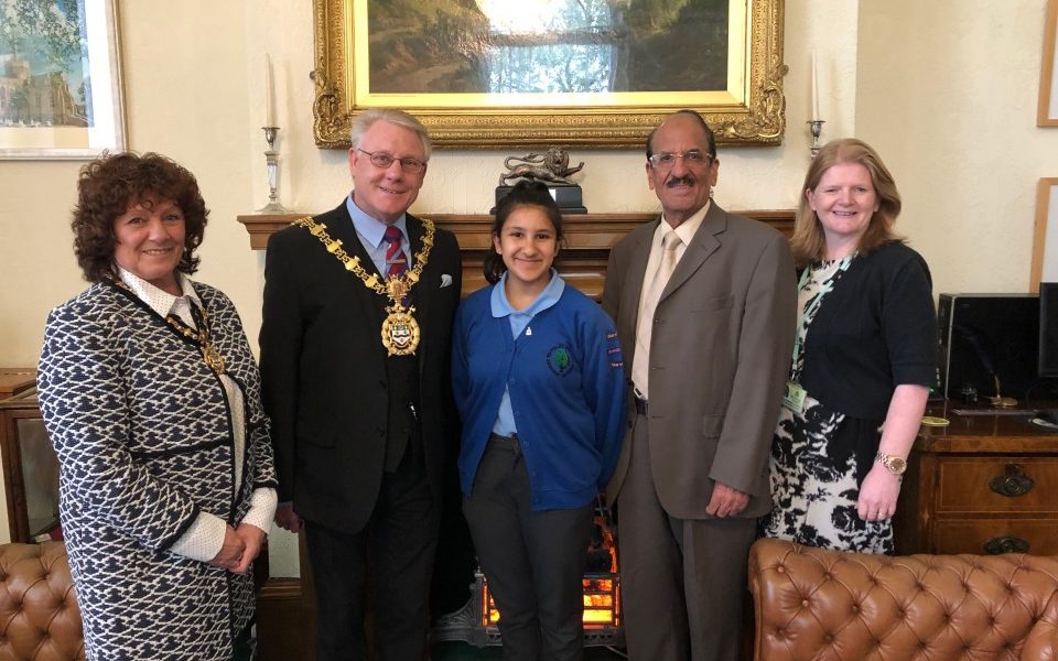 Sara Hussain visit to Mayor