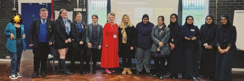 school wellbeing champions line up