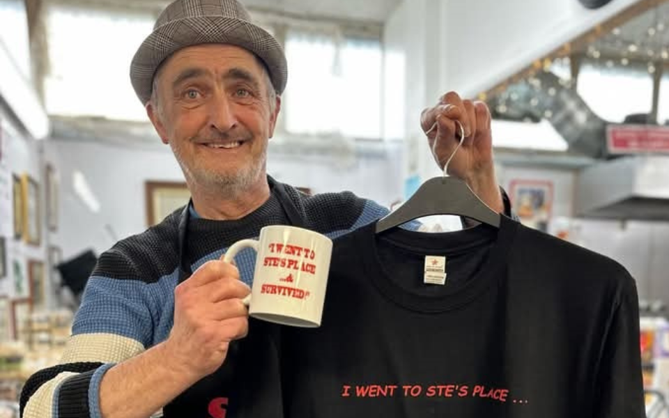 Photo of Ste Fay in his cafe.