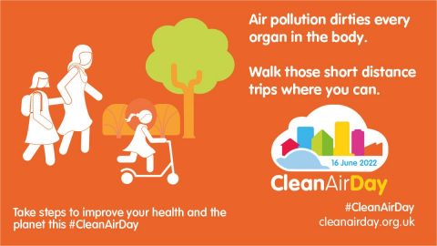 graphic poster for clean air day 