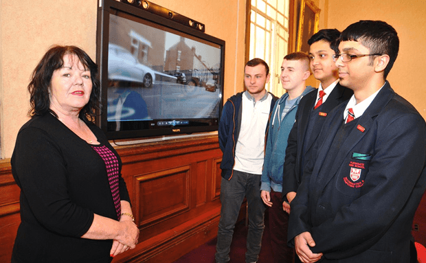 Young people create harrowing road safety video