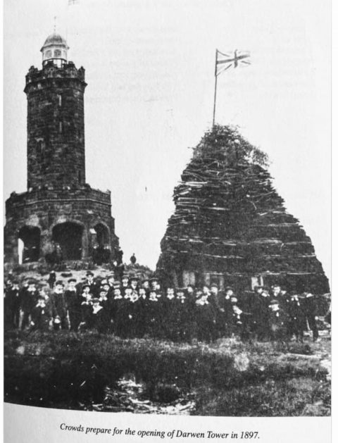 opening Darwen Tower, 1856