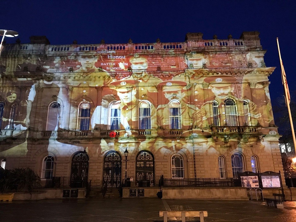 Town Hall projection